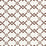 Schumacher Fretwork Flower Chestnut Fabric 178312