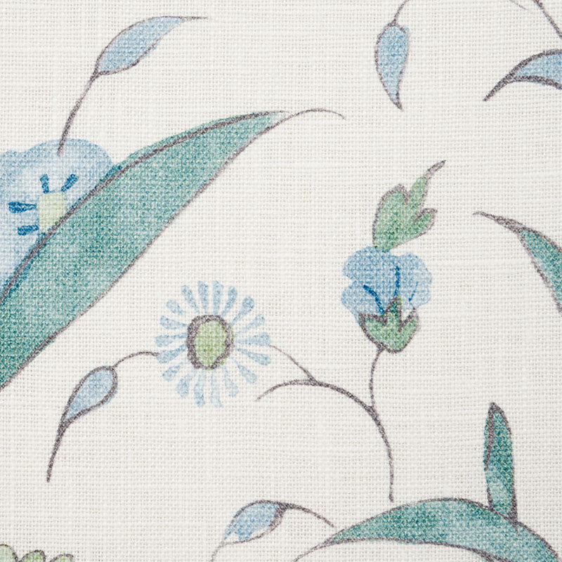 Schumacher Khilana Floral Peacock 178331 Fabric | 40% Off (Samples)