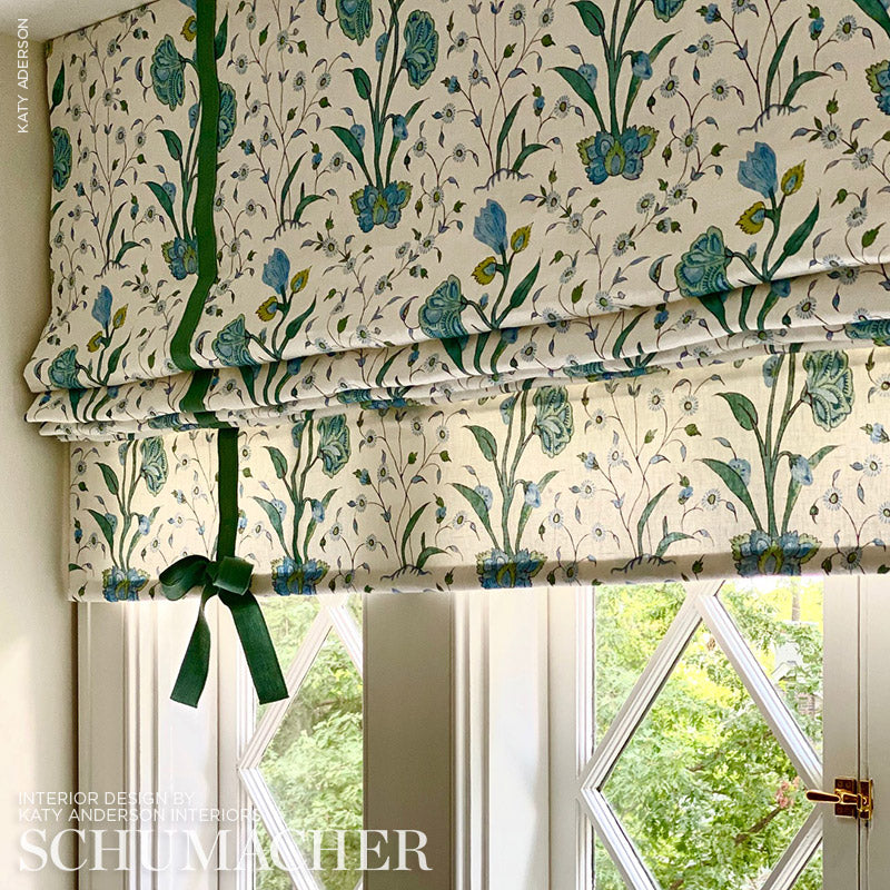 Schumacher Khilana Floral Peacock 178331 Fabric | 40% Off (Samples)