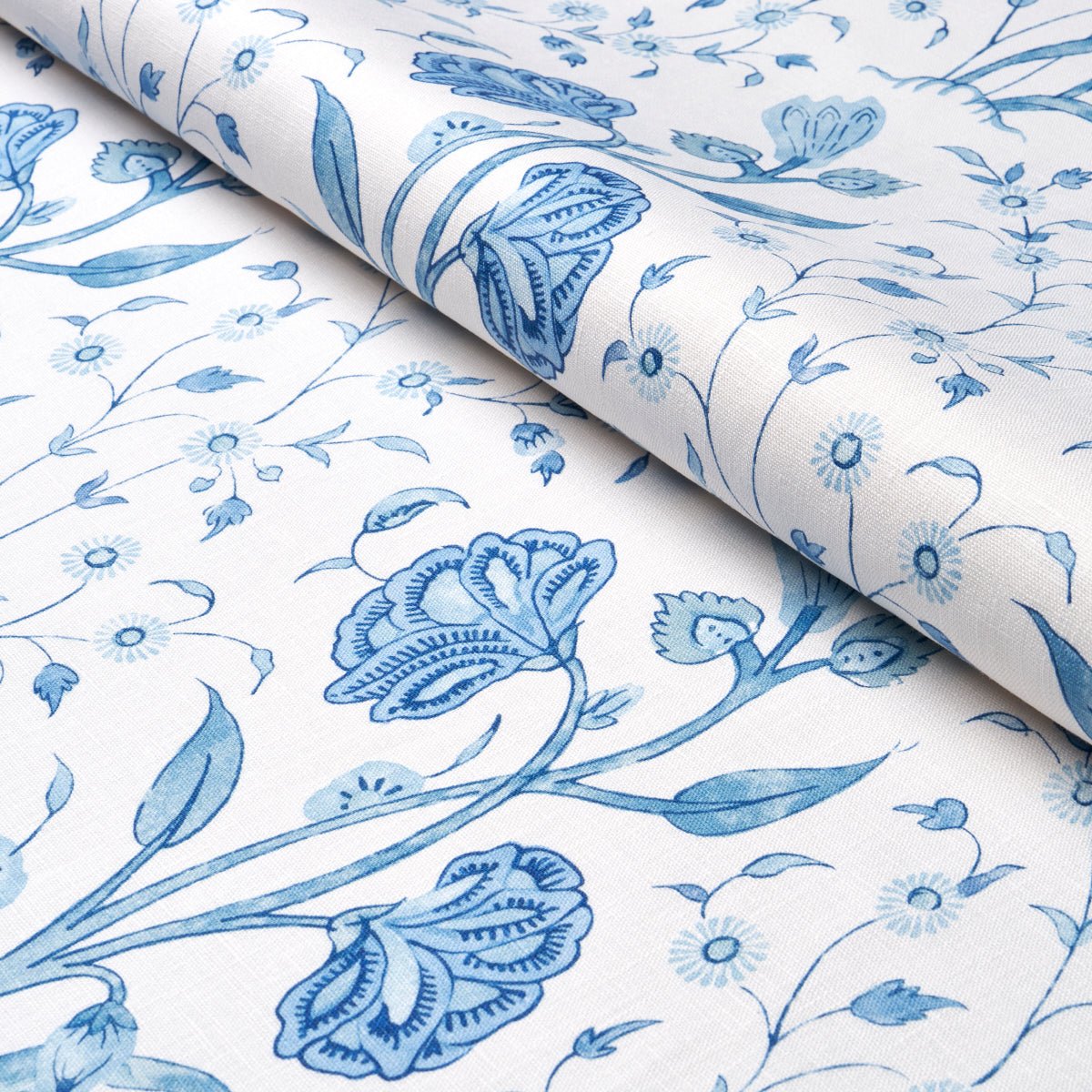 Schumacher Khilana Floral Porcelain 178335 Fabric | 40% Off (Samples)