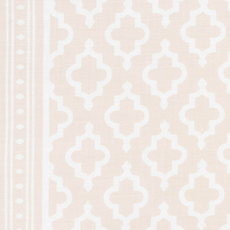 Schumacher Jake Quiet Pink Fabric Sample 178430