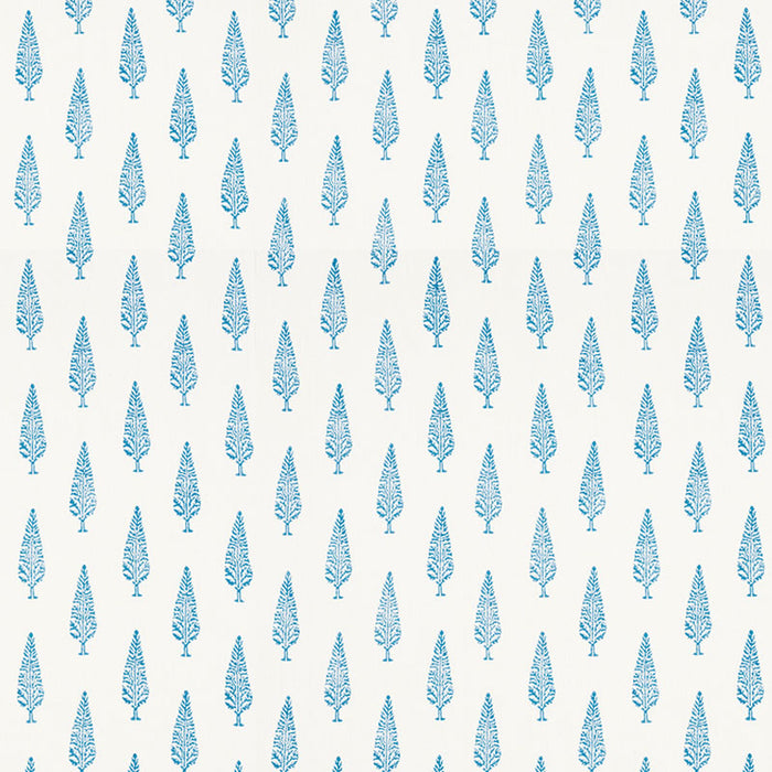 Schumacher Juniper Block Print Blue Fabric 178510