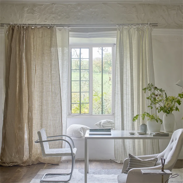 Designers Guild Pavin Chalk Fabric Sample FDG3301-01