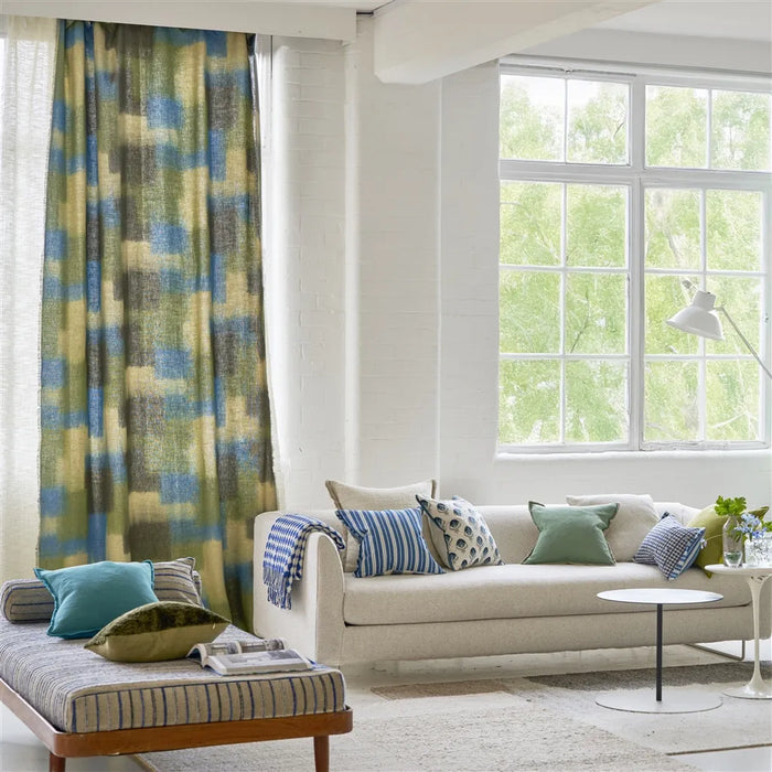 Designers Guild Carres Ombres Moss Fabric FDG3296-02