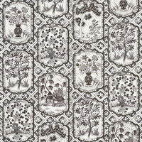 Schumacher Ting Ting Black Fabric 178570