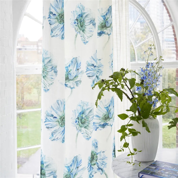 Designers Guild Coquelicot Delft Fabric Sample FDG3286-02