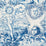 Schumacher Modern Toile Indigo Fabric 178620