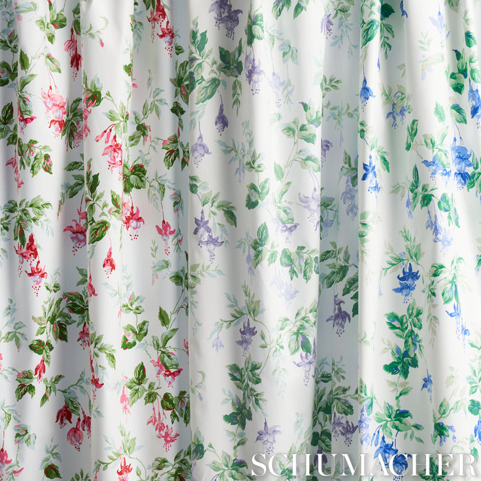 Schumacher Garden Gate Chintz Cobalt Fabric 178680