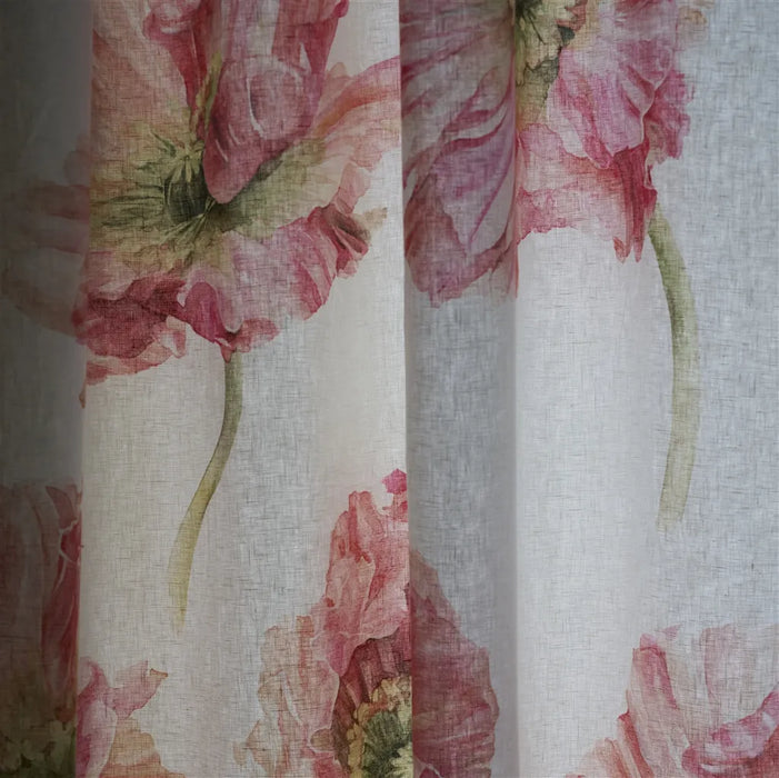 Designers Guild Coquelicot Coral Fabric Sample FDG3286-01