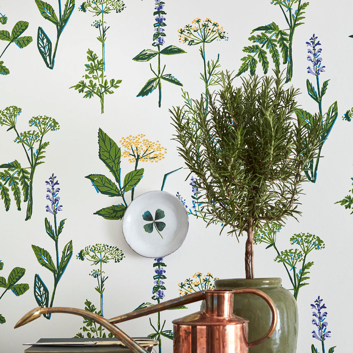 Schumacher KoKsvAXter Leaf Wallpaper Sample 1789