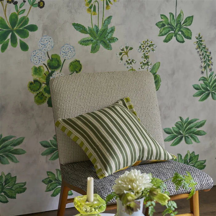 Designers Guild Coquelicot Sage Wallpaper Sample PDG1210-02