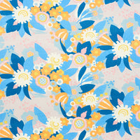 Schumacher Anita Lilac & Orange Fabric 179070