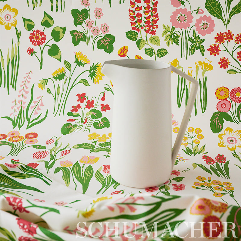 Schumacher Carly Pink Fabric Sample 179080