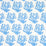 Schumacher Coral Blue Fabric 179100