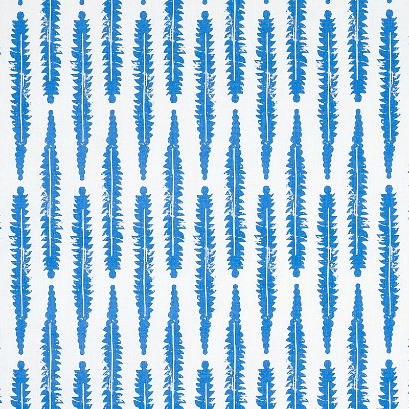 Schumacher Fern Blue Fabric Sample 179153