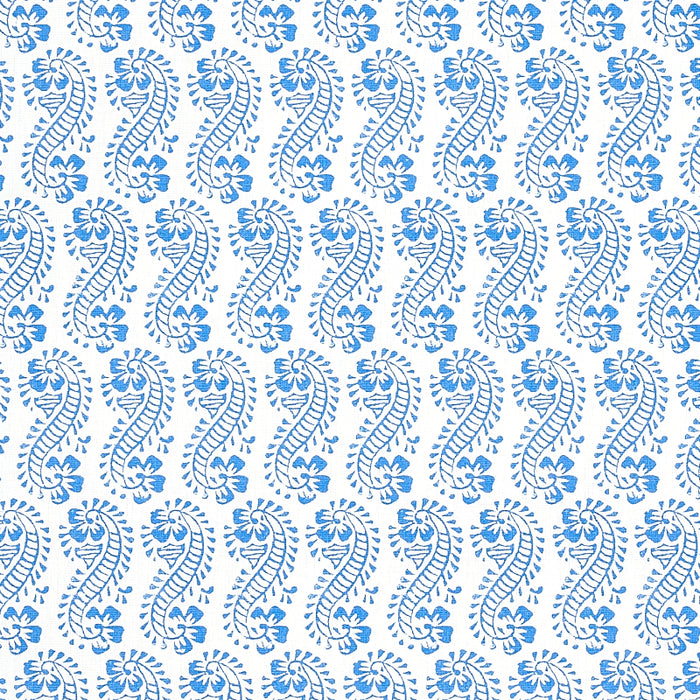 Schumacher Lani Blue Fabric Sample 179180