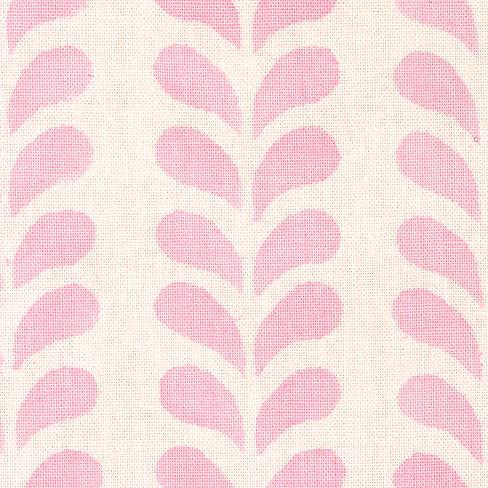 Schumacher Bindi Hand Block Print Pink Fabric Sample 179271