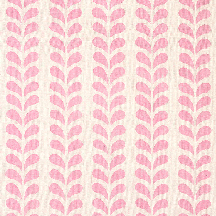 Schumacher Bindi Hand Block Print Pink Fabric Sample 179271