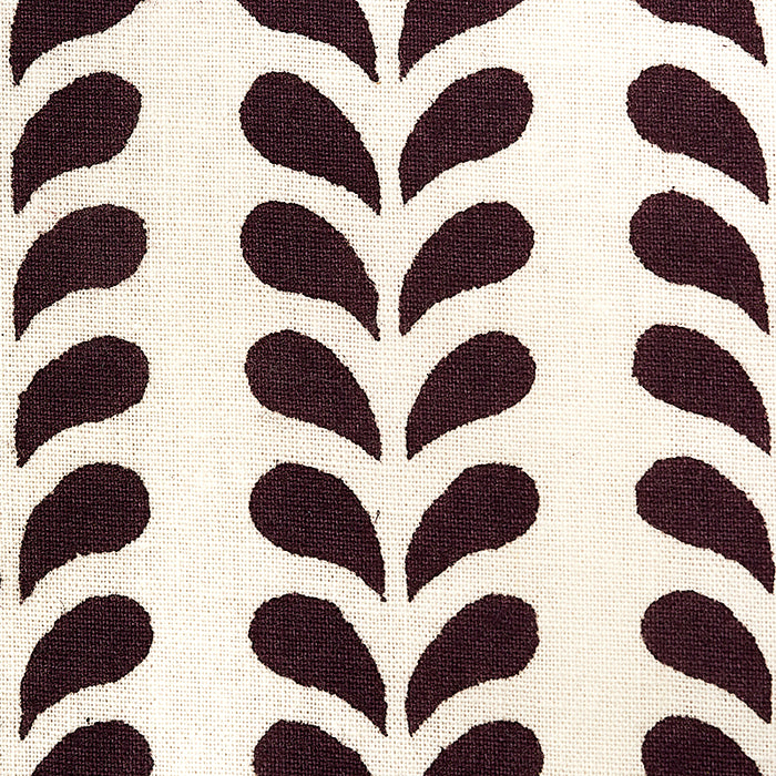 Schumacher Bindi Hand Block Print Aubergine Fabric 179272