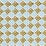 Schumacher Pattee Hand Block Print Khaki Fabric Sample 179302