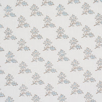 Schumacher Torbay Hand-Block Print Sky Fabric 179333