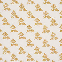 Schumacher Torbay Hand-Block Print Yellow Fabric 179334