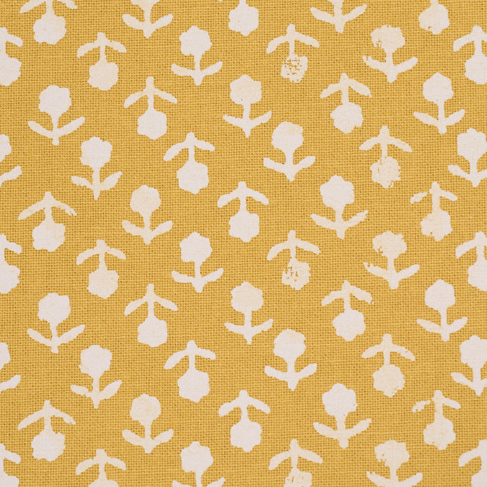 Schumacher Beatriz Handprint Saffron Fabric 179357