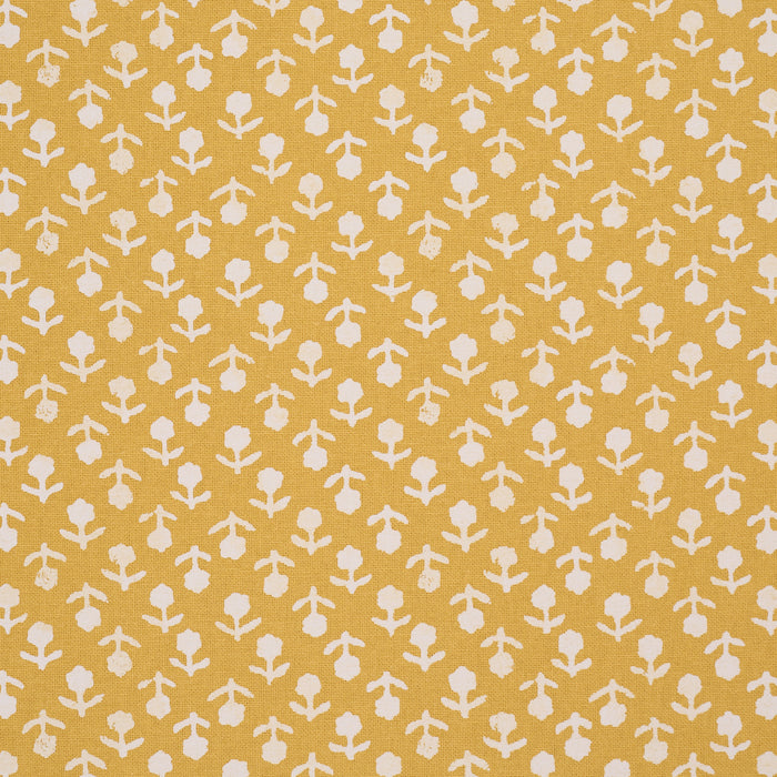 Schumacher Beatriz Handprint Saffron Fabric 179357