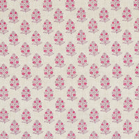 Schumacher Aditi Hand Blocked Print Pink Fabric 179362
