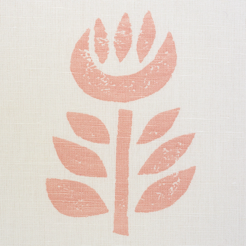 Schumacher Rosenborg Hand Print Pink Fabric 179401