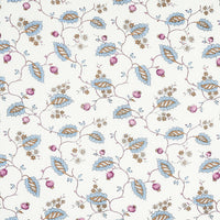 Schumacher Maryam Vine Sky & Plum Fabric 179452