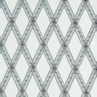 Schumacher Les Losanges Toile Carbon Fabric 179461