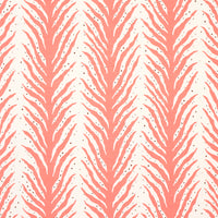 Schumacher Creeping Fern Print Coral Fabric 179482