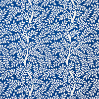 Schumacher Temple Garden II Blue Fabric 179500