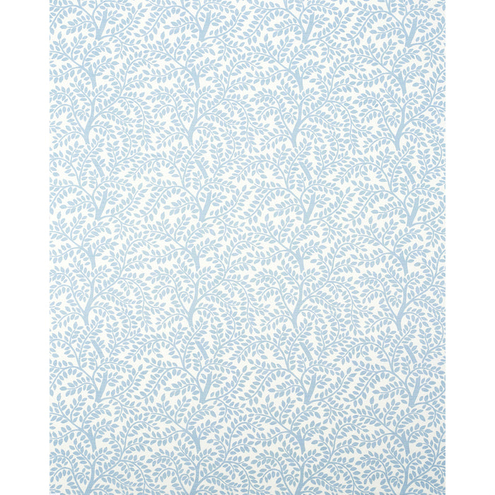 Schumacher Temple Garden II Sky On Ivory Fabric 179503