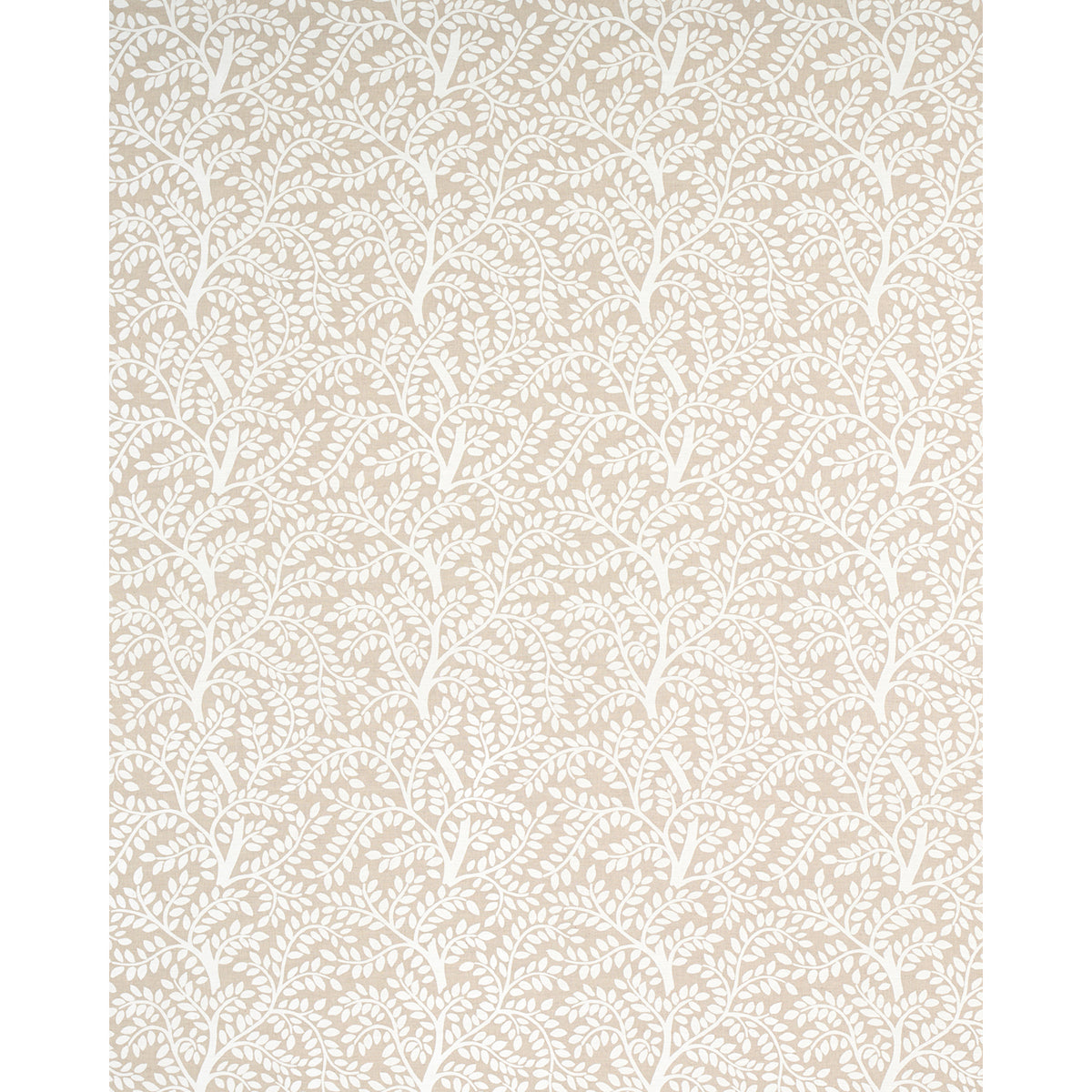 Schumacher Temple Garden II Ivory On Unbleached Fabric 179504