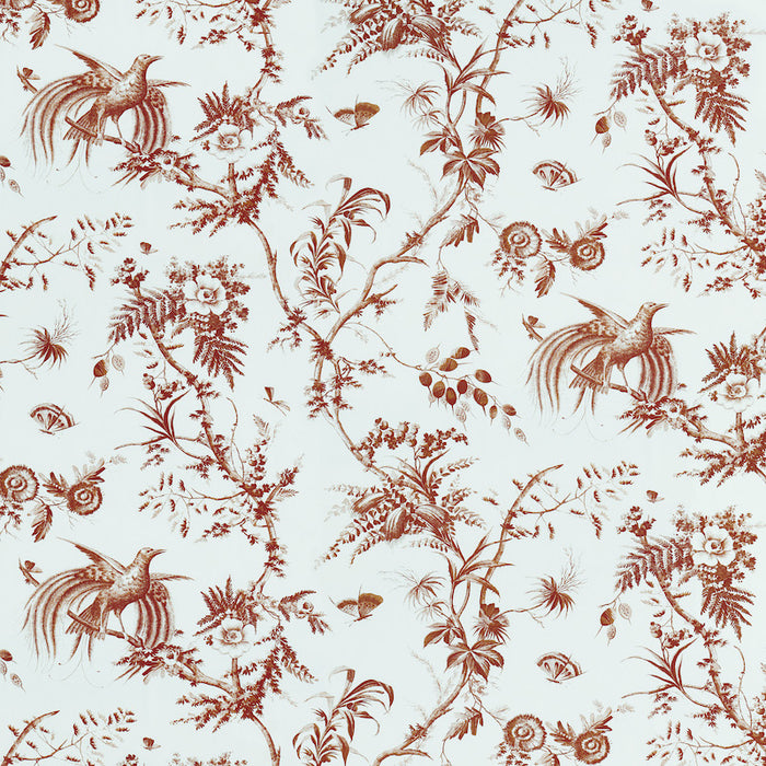 Schumacher Toile De La Prairie Brown Fabric 179572