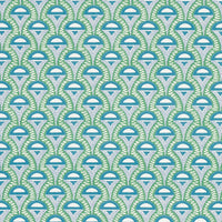 Schumacher Abelino Green & Peacock Fabric 179582