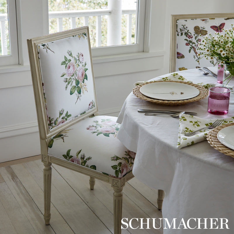 Schumacher Loudon Rose Blush Fabric 179631