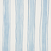 Schumacher Tracing Stripes Sky Fabric 179700