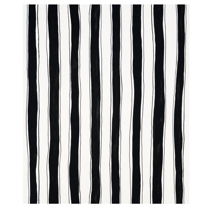 Schumacher Tracing Stripes Black Fabric 179702