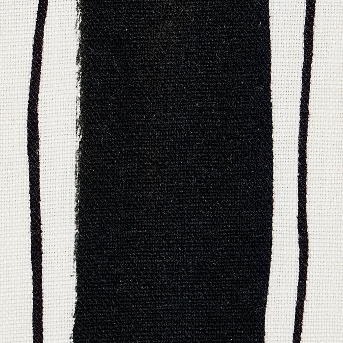 Schumacher Tracing Stripes Black Fabric 179702
