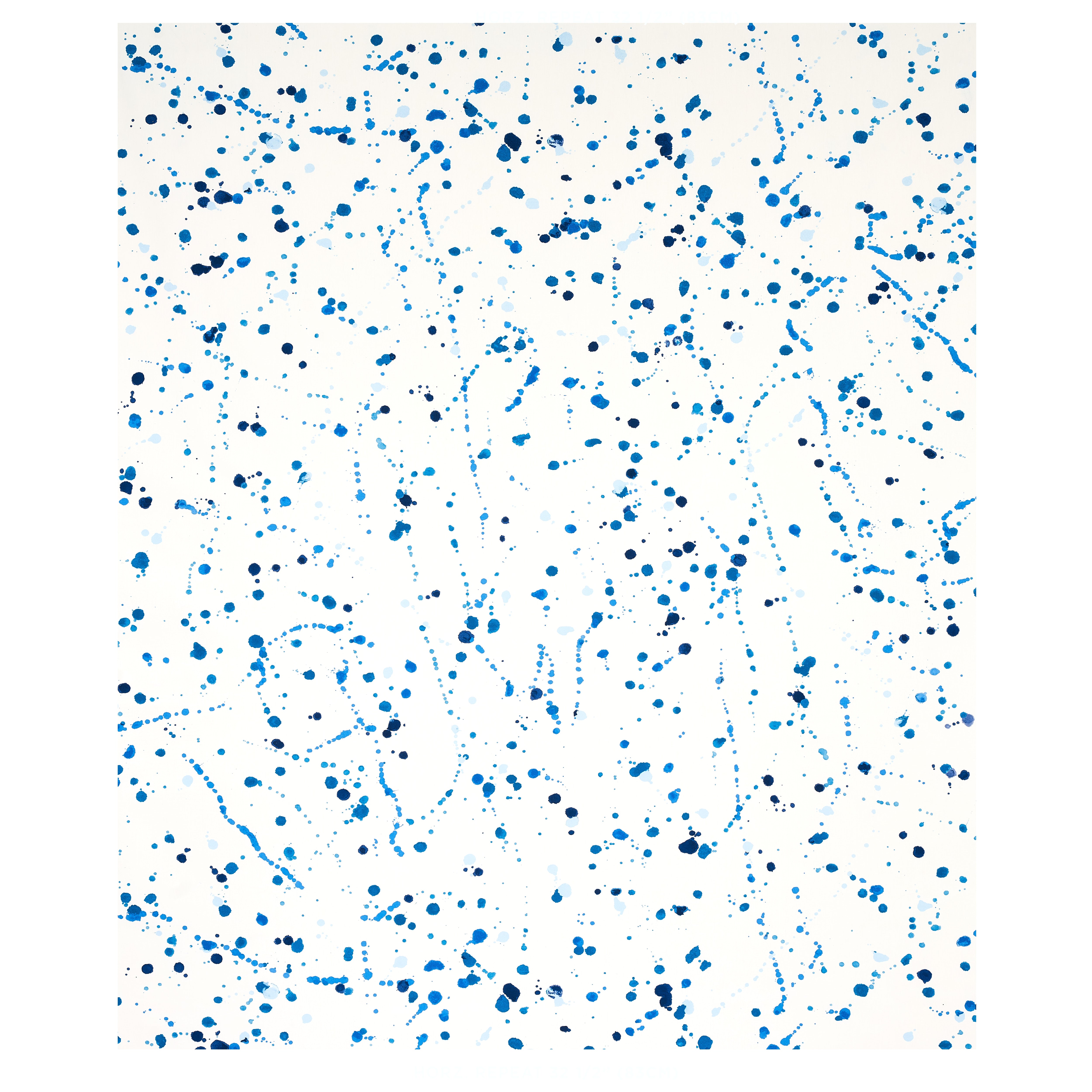 Schumacher Ink Splash Blue Fabric Sample 179711