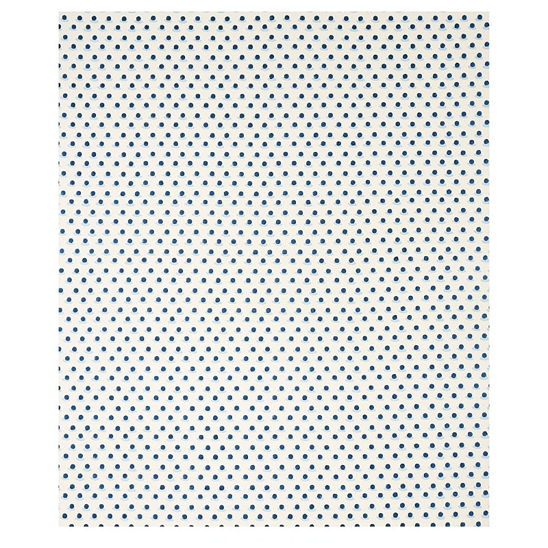 Schumacher Berry Hand Block Print Indigo & Sky Fabric Sample 179731