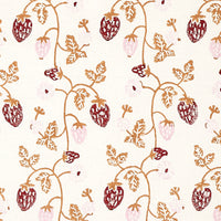 Schumacher Strawberry Hand Block Print Copper Fabric 179781