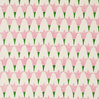 Schumacher Tulip Hand Block Rose & Grass Fabric 179820
