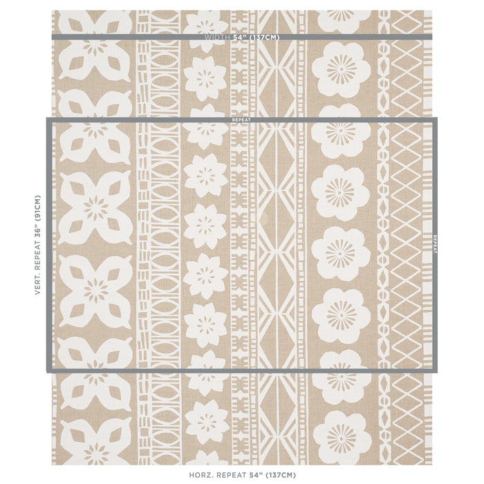 Schumacher Mrs. Howell Natural Fabric 179870