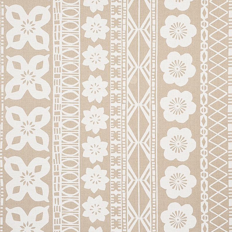 Schumacher Mrs. Howell Natural Fabric Sample 179870