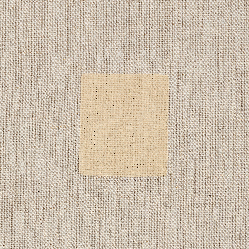 Schumacher Inkwell Hand Block Natural Fabric Sample 179920