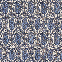 Schumacher Daria Paisley Indigo Fabric 179961